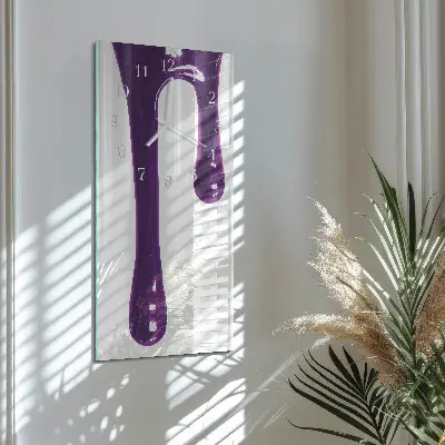 Horloge murale en verre rectangulaire Morve