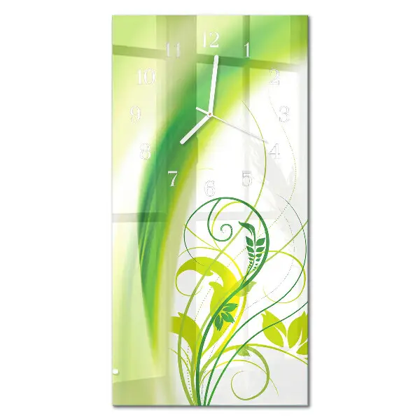 Horloge murale en verre rectangulaire Modèle d'usine