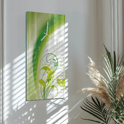 Horloge murale en verre rectangulaire Modèle d'usine