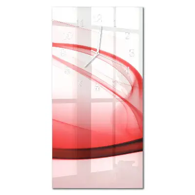 Horloge murale en verre rectangulaire Lignes abstraites