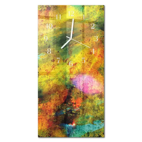 Horloge murale en verre rectangulaire Chaos