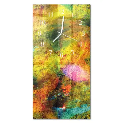 Horloge murale en verre rectangulaire Chaos