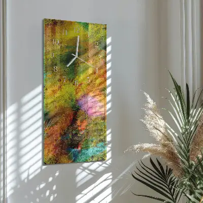 Horloge murale en verre rectangulaire Chaos