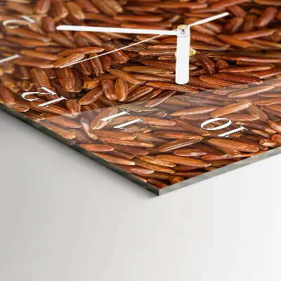 Horloge murale en verre rectangulaire Riz