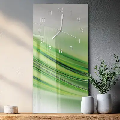 Horloge murale en verre rectangulaire Art abstrait