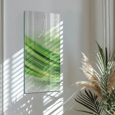 Horloge murale en verre rectangulaire Art abstrait