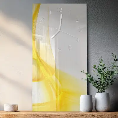Horloge murale en verre rectangulaire Abstraction