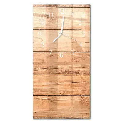 Horloge murale en verre rectangulaire Panneaux en bois
