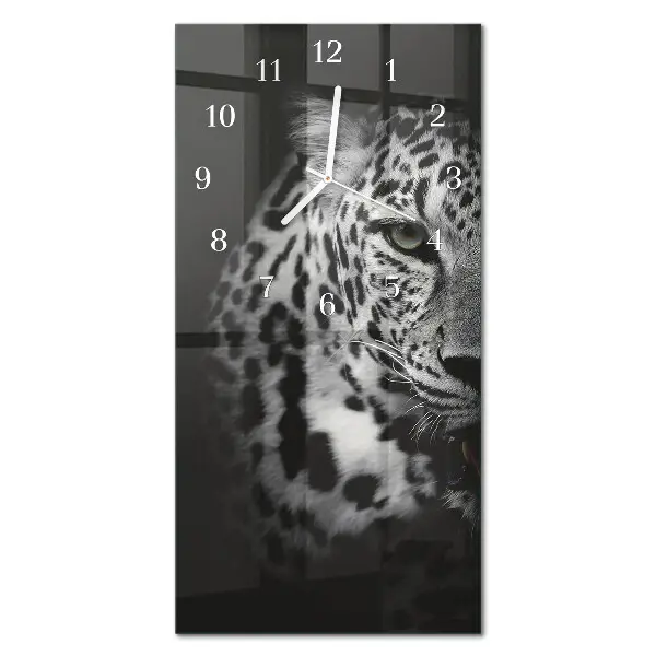 Horloge murale en verre rectangulaire Tigre
