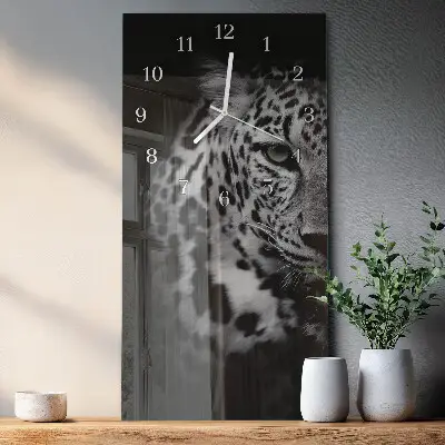 Horloge murale en verre rectangulaire Tigre