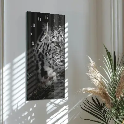 Horloge murale en verre rectangulaire Tigre