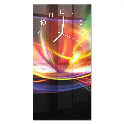Horloge murale en verre rectangulaire Art abstrait