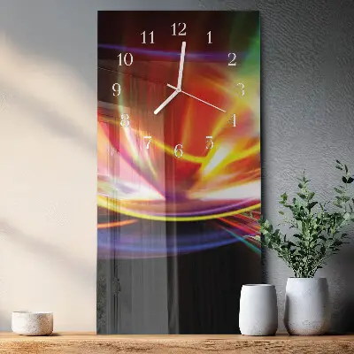 Horloge murale en verre rectangulaire Art abstrait