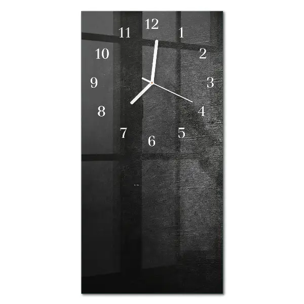Horloge murale en verre rectangulaire Plaque