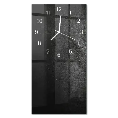 Horloge murale en verre rectangulaire Plaque