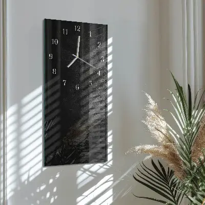 Horloge murale en verre rectangulaire Plaque