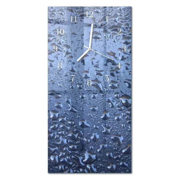 Horloge murale en verre rectangulaire Verre mouillé
