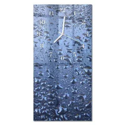 Horloge murale en verre rectangulaire Verre mouillé