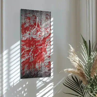 Horloge murale en verre rectangulaire Taches