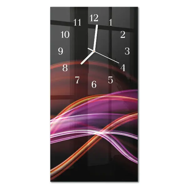 Horloge murale en verre rectangulaire Art abstrait