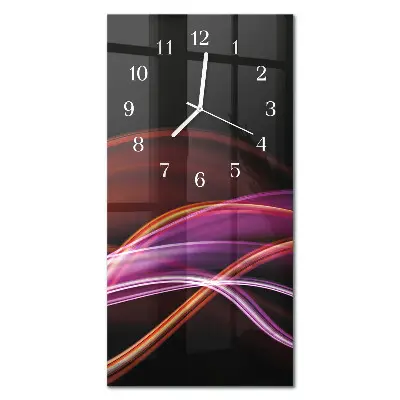 Horloge murale en verre rectangulaire Art abstrait