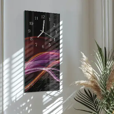 Horloge murale en verre rectangulaire Art abstrait
