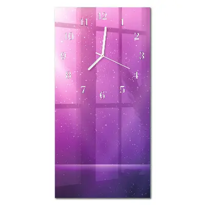 Horloge murale en verre rectangulaire Apparence