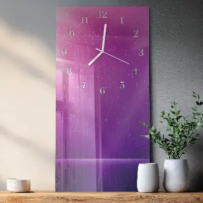 Horloge murale en verre rectangulaire Apparence