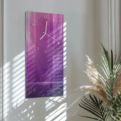 Horloge murale en verre rectangulaire Apparence