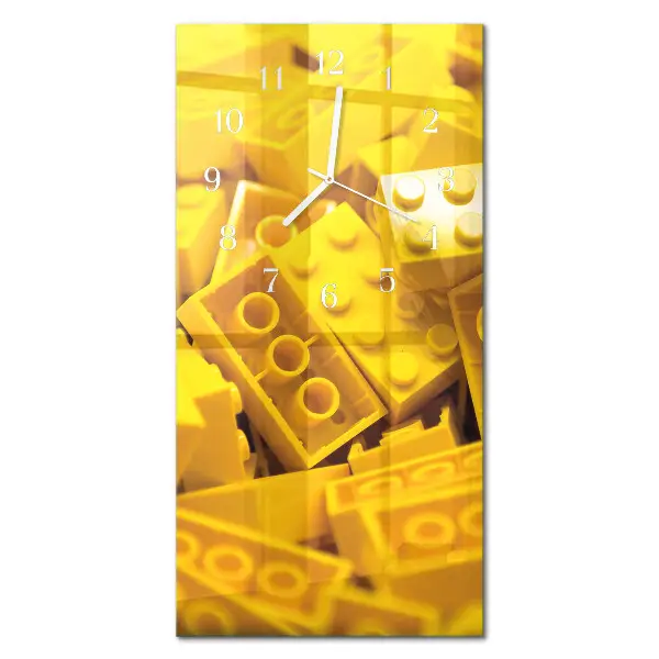 Horloge murale en verre rectangulaire Jeu de construction
