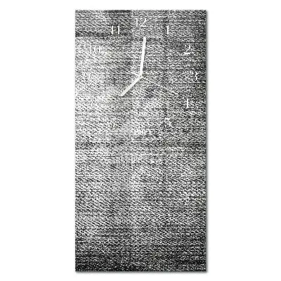 Horloge murale en verre rectangulaire Matériel