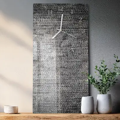 Horloge murale en verre rectangulaire Matériel