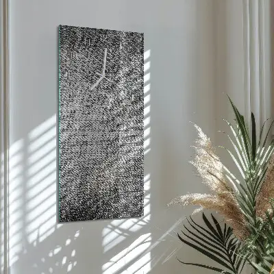 Horloge murale en verre rectangulaire Matériel