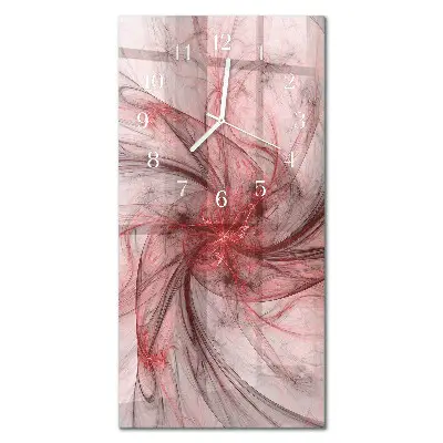 Horloge murale en verre rectangulaire Abstraction