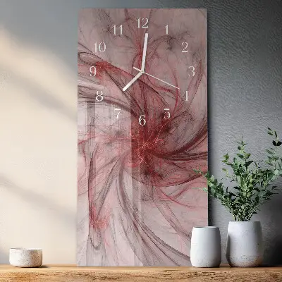 Horloge murale en verre rectangulaire Abstraction