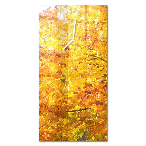Horloge murale en verre rectangulaire Arbre