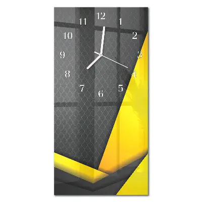 Horloge murale en verre rectangulaire Abstraction