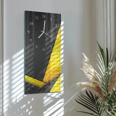 Horloge murale en verre rectangulaire Abstraction