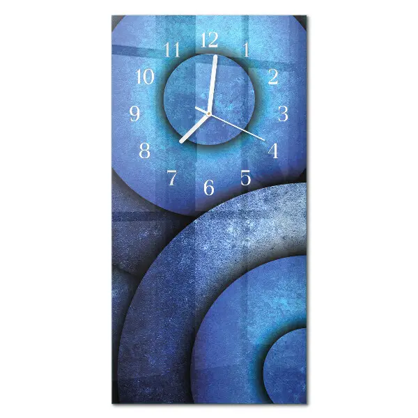 Horloge murale en verre rectangulaire L'art des roues