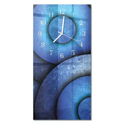 Horloge murale en verre rectangulaire L'art des roues