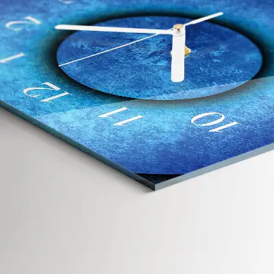 Horloge murale en verre rectangulaire L'art des roues
