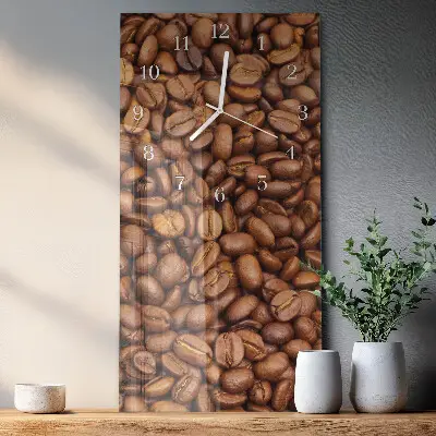 Horloge murale en verre rectangulaire Haricots