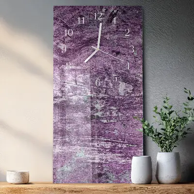 Horloge murale en verre rectangulaire Chaos