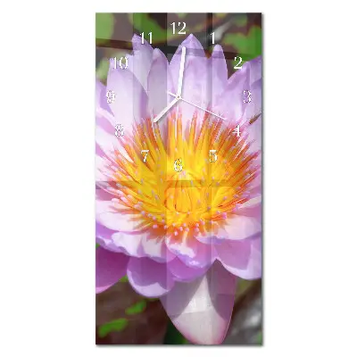 Horloge murale en verre rectangulaire Lis