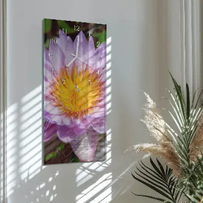 Horloge murale en verre rectangulaire Lis