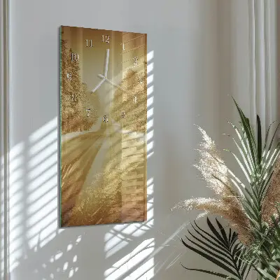 Horloge murale en verre rectangulaire Loin