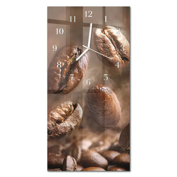 Horloge murale en verre rectangulaire Haricots