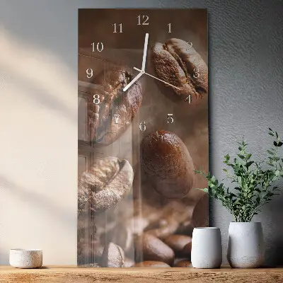 Horloge murale en verre rectangulaire Haricots