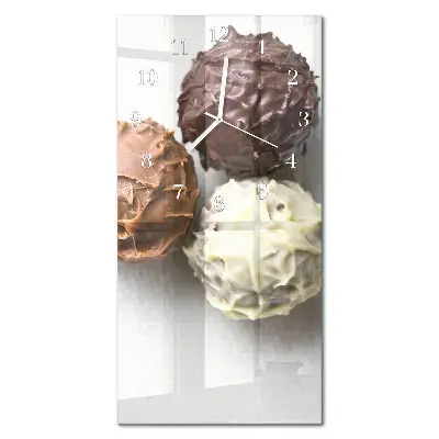 Horloge murale en verre rectangulaire Perles