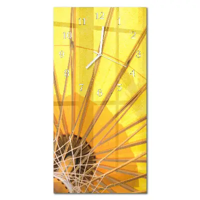 Horloge murale en verre rectangulaire Parapluie